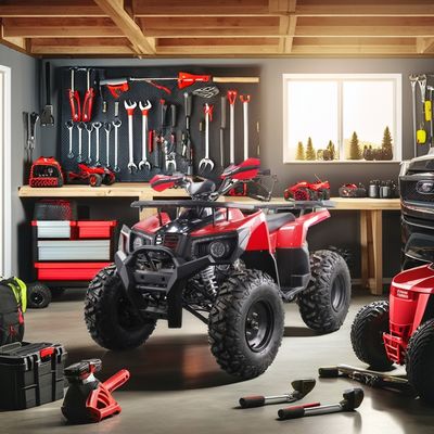 2024ランプロ 10インチ 鉄タイヤ 200cc ATV LEDライト