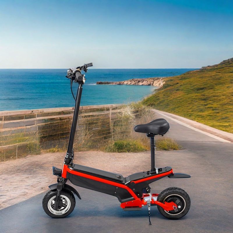 350W/500W バッテリー取り外す式電動スクーター 折りたたむデザインと最大走行距離35km/45km