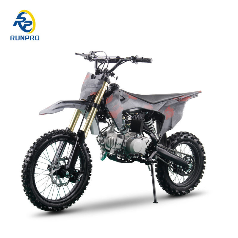 125cc~190ccエンジンと17/14ホイールタイヤのオフロードカモフラージュプラスチックバイク